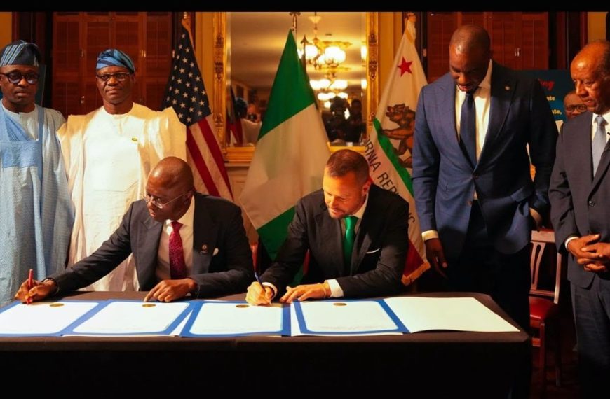 Lagos and California Forge Collaboration through Sister State Pact